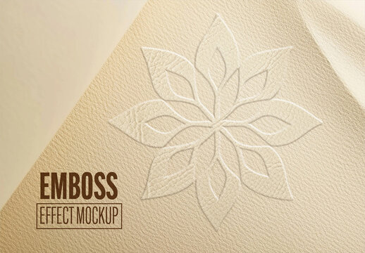 Emboss Effect Mockup