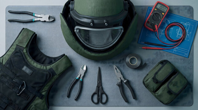 Bomb disposal specialist equipment for hazardous operation