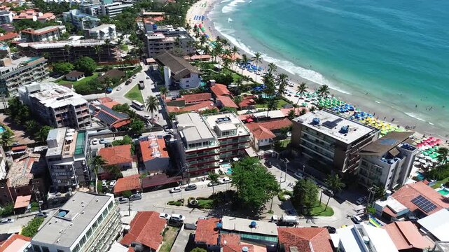 &Oacute;rbita de drone da praia de Porto de Galinhas Pernambuco