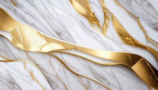 luxury golden counter marble texture white carrara marble stone backgorund for cemaric tile