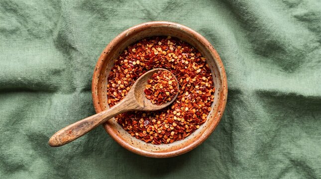 bowl of crushed red pepper flakes