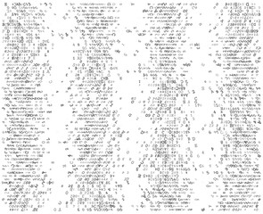Fototapeta premium Structured Data Waterfall - Parallel Binary Columns for Server Architecture
