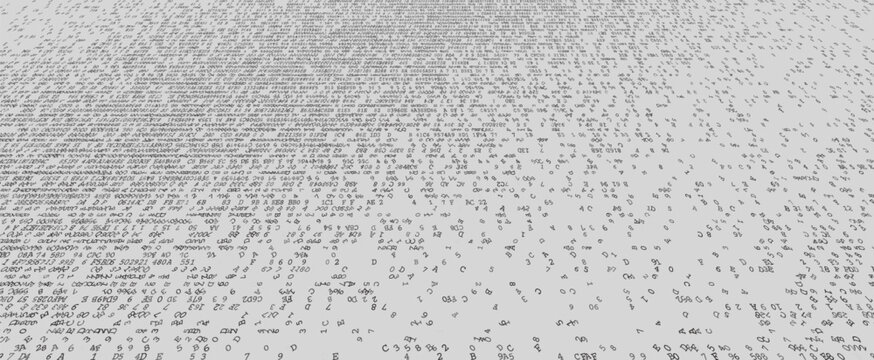 Quantum Flux - Dense Binary Data Stream Transition. Perspective.