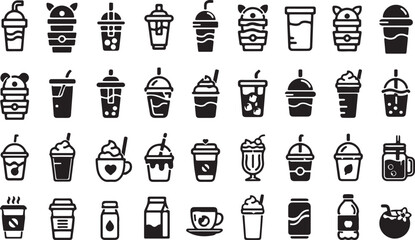 whipped breakfast coffee soda carton refreshment panda heart juice © Nida
