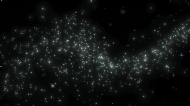 Space Black 000000 Hex Code Stars Cosmos Sky Night Shimmer Particles Flying Abstract Light Backgrounds seamless loop animation finance promo video advertising marketing animation template banking ad