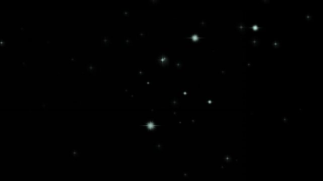 Cosmos Black 000000 Hex Code Stars Space Sky Night Shimmer Particles Flying Abstract Light Backgrounds seamless loop animation ecommerce promo video advertising marketing animation template online