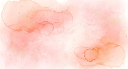 Fototapeta premium Soft pink watercolor background with peach and orange tones