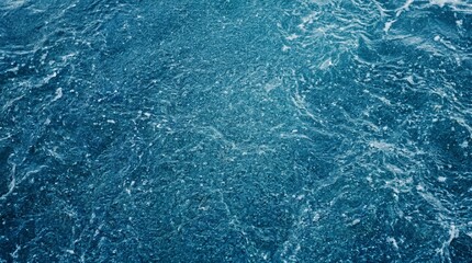 Obraz premium Blue ocean water with small waves, Concept of nature and sea, Represents travel and landscape, Perfect for background and marine content made by AI generative
