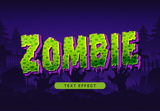 Zombie Text Effect