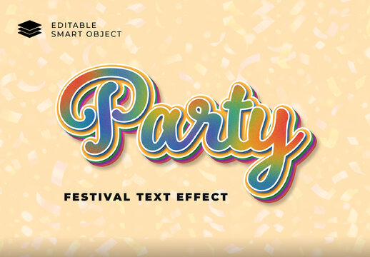 Festival Script Text Effect