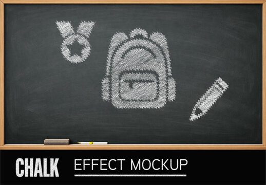 Chalk Effect Mockup
