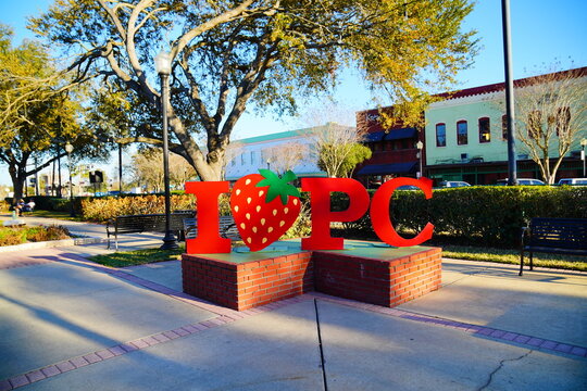 Plant City, Florida, USA: 03 20 2026: Landscape of plant city downtown, Florida