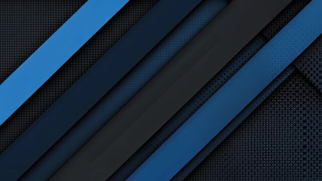 Abstract Geometric Composition: A striking composition of overlapping diagonal lines in shades of blue and gray creates a dynamic and modern abstract design with a textured background.