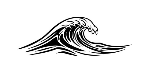 Naklejka premium Dynamic Wave Vector Illustration