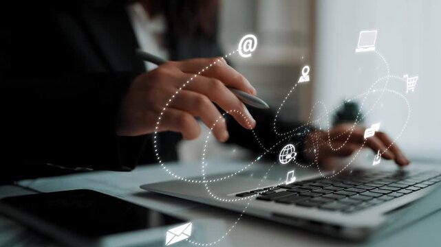 Omnichannel marketing journey showing interaction across media, email, messaging, mobile, ecommerce, and search to enhance customer experience and engagement Marrow