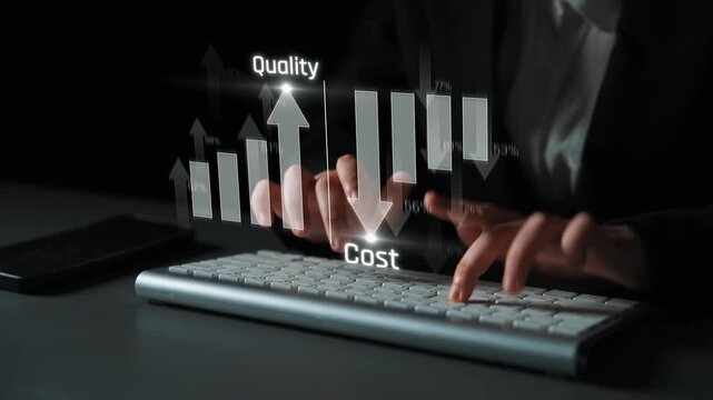 Increase quality and reduce cost represent quality, cost, and performance optimization for business strategy and resource efficiency Marrow