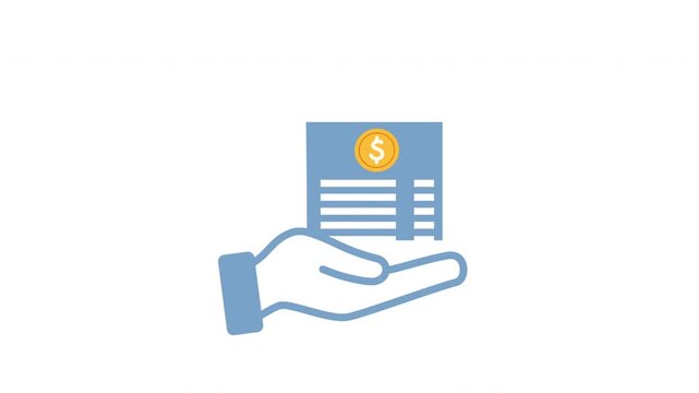 Contain Capital Gain, Charge Slip, Claim Form. Animated