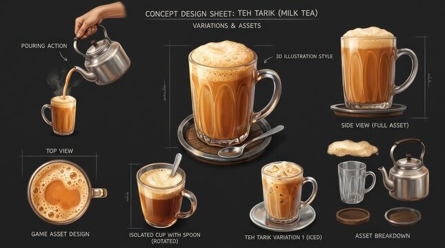 Delicious Coffee Beverages A Visual Guide to Coffee Preparation and Presentation.