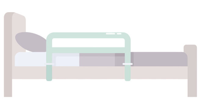 Hospital Bed Safety Rail for Patient Assistance.
