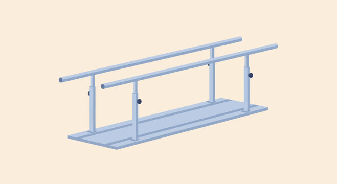 Parallel Bars for Physical Therapy and Rehabilitation.