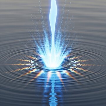 Abstract digital water energy