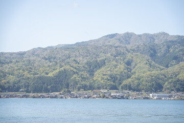 Fototapeta premium Scenic Amanohashidate Bay View, Famous Kyoto Landmark Japan