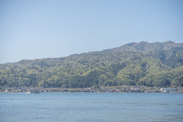 Fototapeta premium Scenic Amanohashidate Bay View, Famous Kyoto Landmark Japan