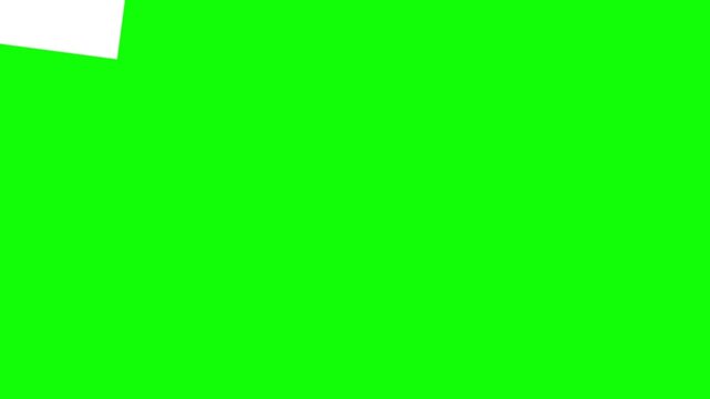 Abstract Geometric Transition Animation on Green Screen Background &ndash; Modern Shape Wipe Motion Graphics