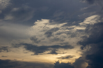 Fototapeta premium beautiful sky and clouds at sunset