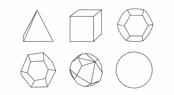 Geometric Shapes and Forms Illustration.