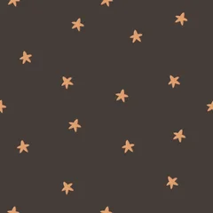 Seamless pattern with cartoon stars. Nursery wall art, baby textiles, printable paper, bedroom.  © Ann1988