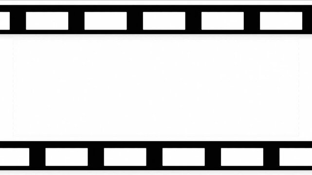 Dynamic Filmstrip Motion Graphic Animation Showcasing Visual Transition and Vintage Style Video