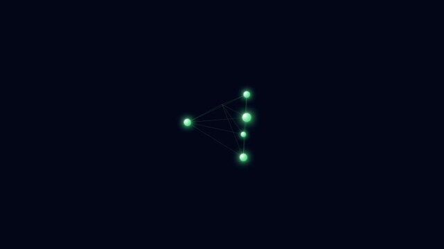 3D Molecular Structure Rotation Science Animation