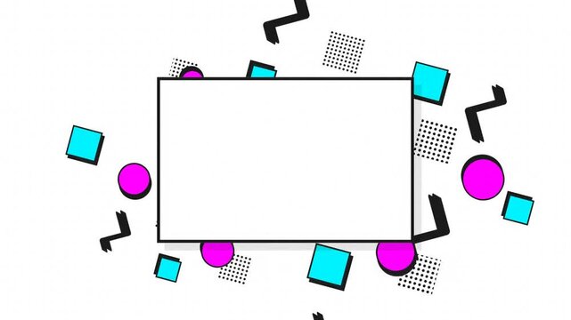 Creative Abstract Motion Background with Vibrant Shapes and Dynamic Animation for Visual Projects