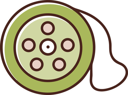 Extension Cord Cable Reel Vector Electrical Icon