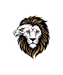 Obraz premium Lion eagle hybrid emblem symbol of strength and power