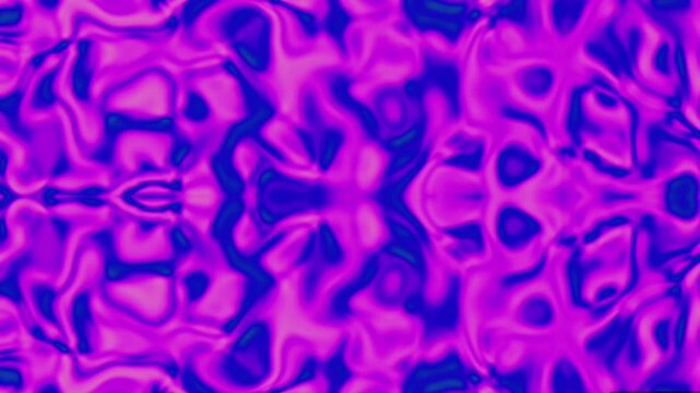 The striking symmetrical pattern creates a captivating illusion of movement, as if neon liquids were dancing across the screen.