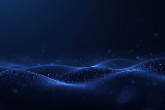 Futuristic electric blue sci-fi background, glowing neon blue energy lines, digital circuit patterns, cyberpunk atmosphere, floating glowing particles, soft light lines, holographic light, dark blue g