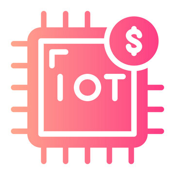 internet of things gradient icon