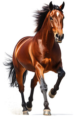 Obraz premium Horse, Animal, Caricature, Art, Image for Printing, with White Background, for Stickers, T-shirt Print, Hat, Mug, Flip-flop, Mousepad