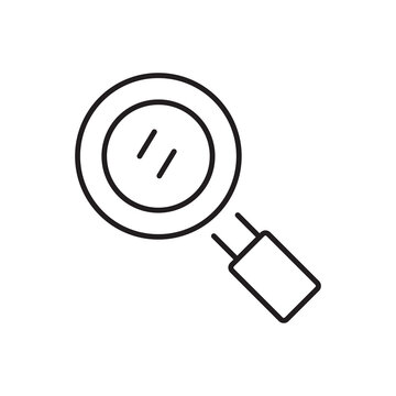 Magnifying Glass Icon.Search Lens Icon.Investigation Icon..eps