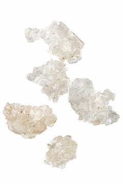 Some crystal-clear Gum Karaya or Tragacanth gum