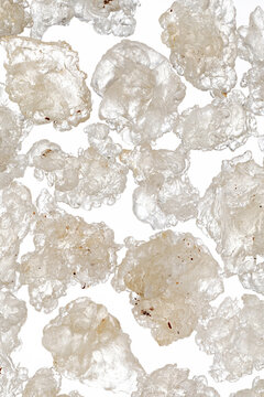 Some crystal-clear Gum Karaya or Tragacanth gum