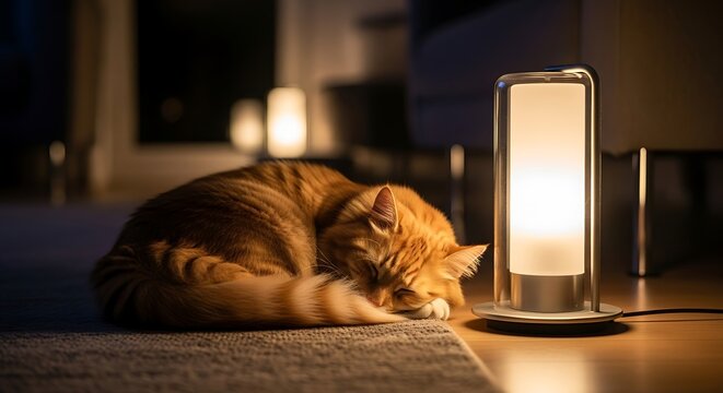 cat sleeping on the couch