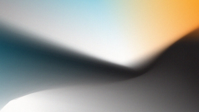 Abstract Grainy Gradient Background with Bold Orange, Teal, and Dark Fluid Waves