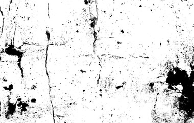 Fototapeta premium Abstract grunge black and white distressed texture background. dirt overlay or screen effect use for grunge and vintage image style. Background of cracks, scuffs, chips, stains, ink spot 