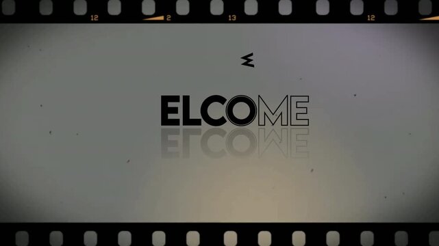 Creative Welcome Intro on Clean Background