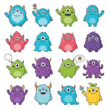 Cute Monsters" Images  Browse 4,630 Stock Photos, Vectors, and Video |  Adobe Stock