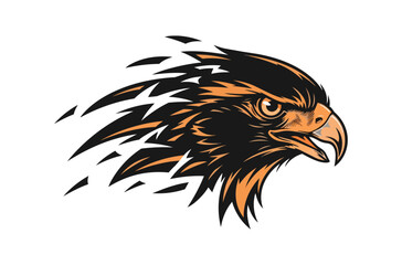 Obraz premium Eagle head illustration bold design vector graphic for various applications