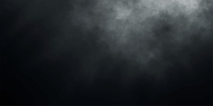 A dark blue grunge texture backdrop featuring wisps of smoke and mist swirling through a black storm sky with subtle light motion and cloudy weather design